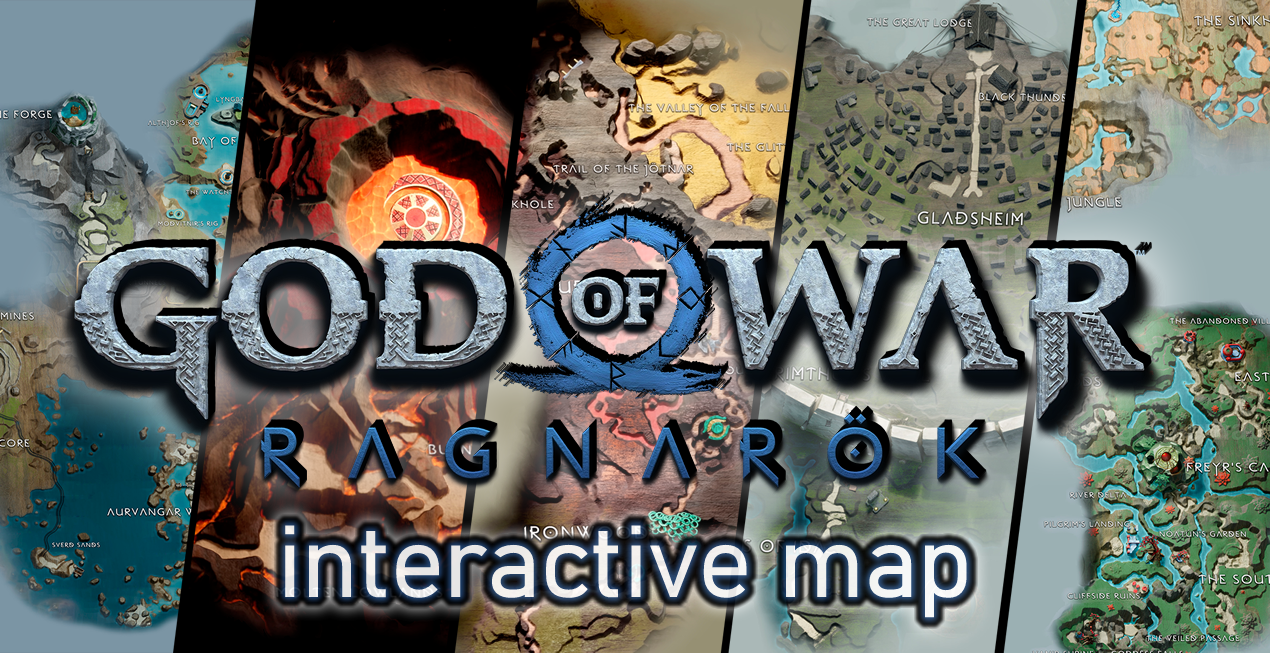 Mapa Interativo God of War Ragnarok: use para encontrar colecionáveis e  mais - Millenium